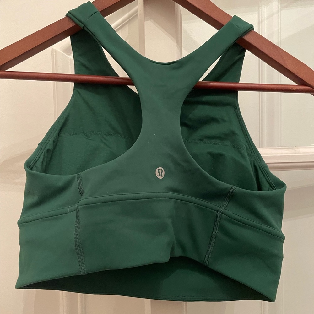 lululemon athletica Deep Green Racerback Sports Bra